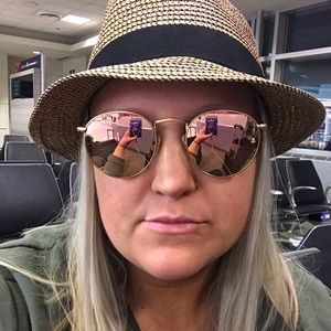 Ray ban round pink sunglasses